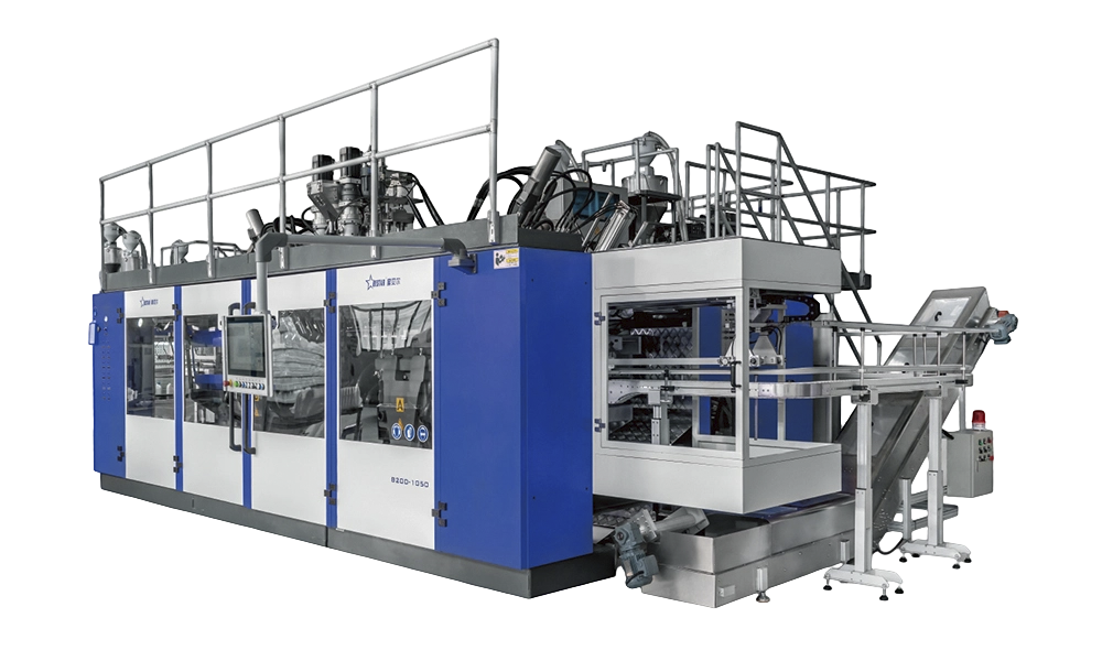 Machine de moulage par soufflage de bouteilles à col incliné de 500 ml